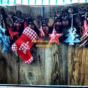 Fo38635 - Phông Nền Vải Giáng Sinh Chụp Ảnh SP, Livestream hoạ tiết Gỗ Rustic