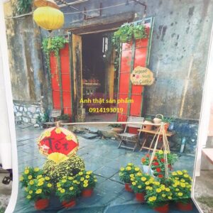 FI4 - Phông Nền vải Chụp Ảnh Tết Cổ Điển Mẫu FI4 - Đậm Chất Tết Xưa