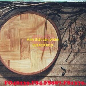 FO48239 - Vải Phông Nền Chụp Ảnh Tết Vân Tre Đan Vintage – Độc Đáo & Sang Trọng