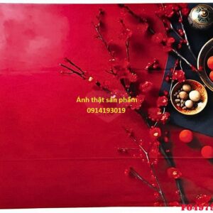 FO49795 - Phông Nền Chụp Ảnh Tết Đỏ Sang Trọng – Vải Nền 3D Cao Cấp Cho Studio & Shop
