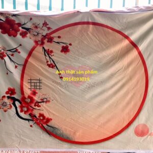 FO49901 - Phông nền vải Chụp Ảnh Tết Hoa Đào Cổ Điển – Đẹp & Sang Trọng