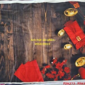 FSA273 - Phông nền vải Chụp Ảnh Tết Vân Gỗ Cổ Điển – Tạo Hình Ảnh Sản Phẩm Ấn Tượng