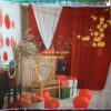 Fo47585 - Phông Nền Vải Chụp Ảnh Tết 3D – Mẫu Đỏ Rực Rỡ, Sang Trọng