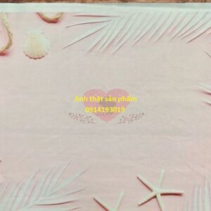FO24805 - Phông Nền Vải 3D Chụp Ảnh Chủ Đề Mùa Hè: Vỏ Sò & Sao Biển