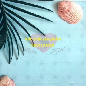 FO32458 - Phông Nền Vải 3D Chụp Ảnh Chủ Đề Mùa Hè - Vỏ Sò & Biển Xanh