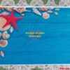 FO5139 - Backdrop Vải 3D Phụ Kiện Vỏ Sò & Sao Biển Hè Mộc Mạc