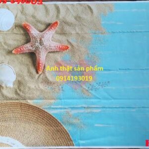 FO7062 - Phông Nền Vải 3D Phụ Kiện Hè – Khơi Nguồn Cảm Hứng Biển Xanh
