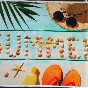 Fo45889 - Phông Nền Vải Chụp Ảnh 3D Chủ Đề Mùa Hè - Chữ 'Summer'