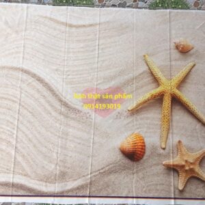 Fo45906 - Phông Nền Vải 3D Họa Tiết Cát Biển – Mang Cả Đại Dương Vào Khung Hình