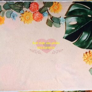 Fo46478 - Phông Nền Vải 3D Hè Mộc Mạc, Họa Tiết Cát Biển Tươi Mát