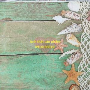 Fo46596 - Phông Nền Vải In 3D Họa Tiết Lưới Biển Mùa Hè