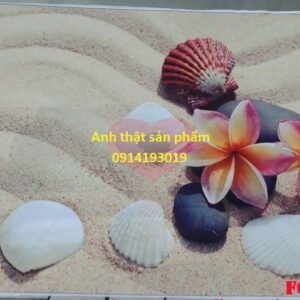 FO12106 - Background vải 3D in họa tiết cát biển