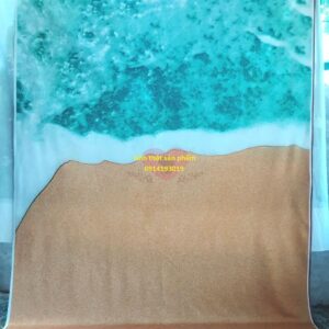 "F012306 - Background Vải 3D Họa Tiết Nước Biển Xanh - Mang cả đại dương vào không gian chụp ảnh của bạn! "