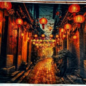 FF14 - Phông Nền Vải In 3D – Phố Cổ Hội An Lãng Mạn