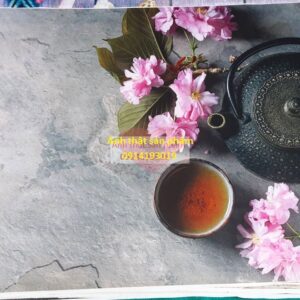 FO26250 - Phông Nền Vải In 3D Nghệ Thuật – Phong Cách Trà Chiều Yên Bình