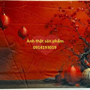 FO48437 - Phông Nền Vải In 3D Chủ Đề Tết Cổ Truyền - lựa chọn hoàn hảo cho các buổi chụp ảnh nghệ thuật