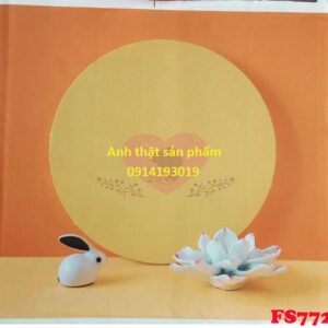 FS772 - Phông Nền Vải In 3D - Tông Màu Cam Vàng Pastel Nhẹ Nhàng